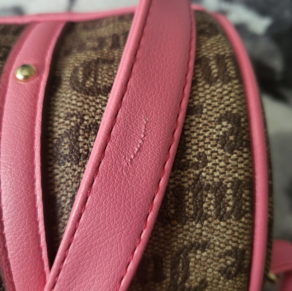 Small pink and brown juicy barrel bag and card coin purse - Picture 3 of 6